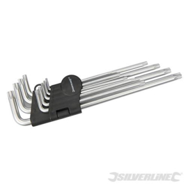 Silverline torx 9-delige T10-T50 sleutel set, Expert