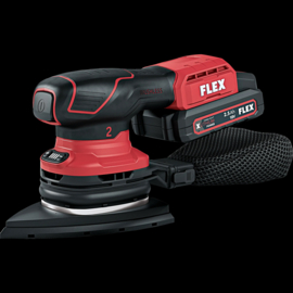 FLEX ACCU Delta schuurm. ODE 2-100 18-EC/2.5 Set 18V compleet 2x accu + 100 vel !