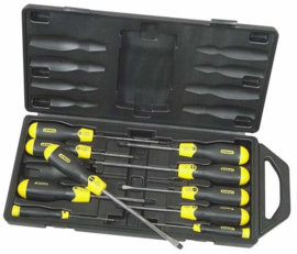 Stanley magnetische schroevendraaier set 10 delig in koffer 2-65-005