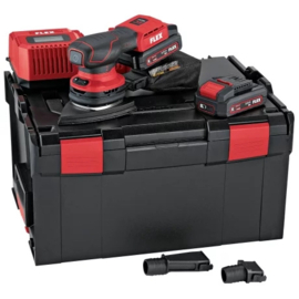 FLEX ACCU Delta schuurm. ODE 2-100 18-EC/2.5 Set 18V compleet 2x accu + 100 vel !