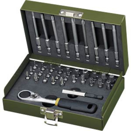 Proxxon 23109  1/4"-MICRO-Bit-Ratelset , 36-delig