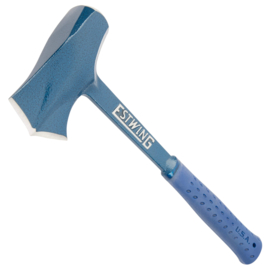 ESTWING KLOOFBIJL BLAUW VINYL GREEP (LANGE STEEL)Met splijt kop uniek !