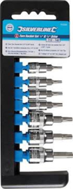 Silverline Doppenset 1/4" en 3/8" Torx (7-delig) 763566