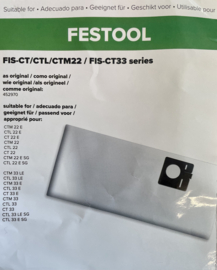 Factory Direct stofzakken voor Festool CT 22-33 origineel nr. 452970-452971