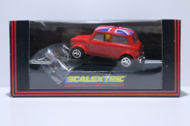 Scalextric Mini Cooper Rood met Union Jack nr. C398 in OVP.