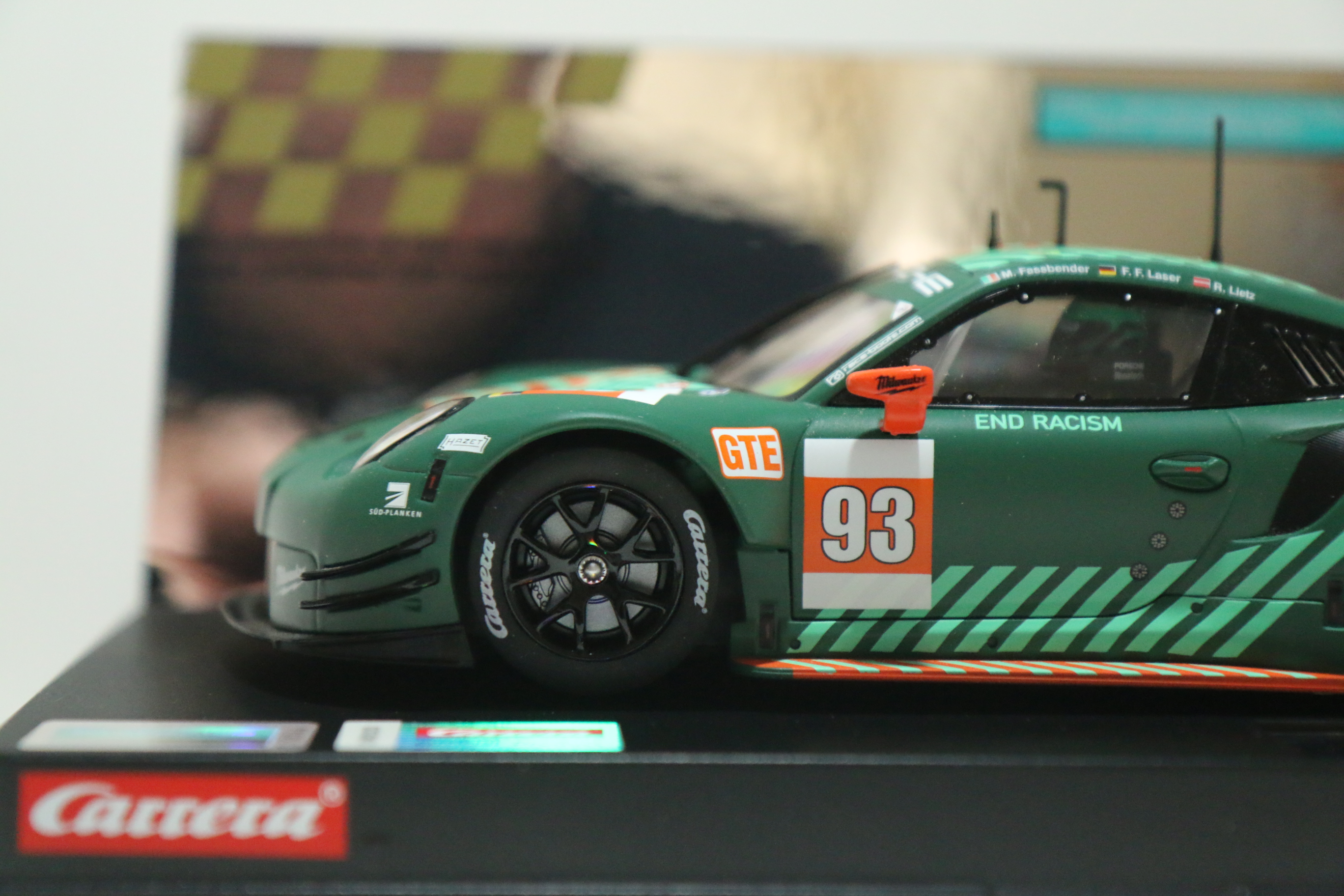 Carrera Digital 124 Porsche 911 RSR groen No.93 nr. 23950 in OVP!