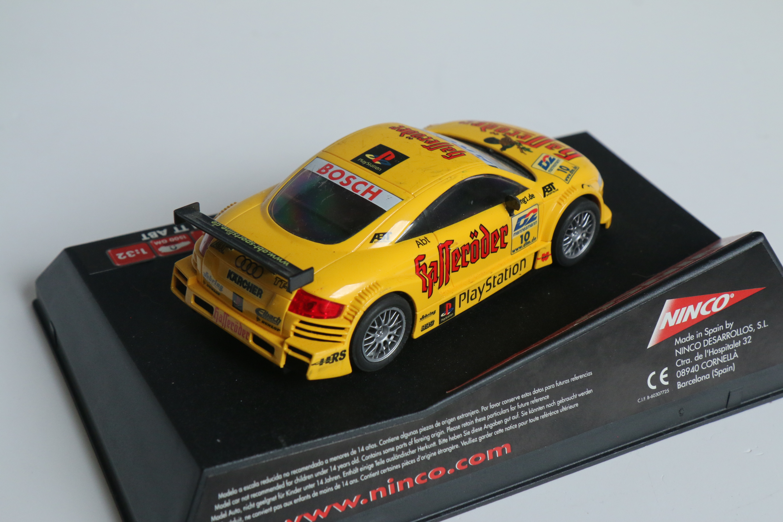 Ninco Audi TT ABT No.10 Geel nr. 50245.   Zie Omschrijving!