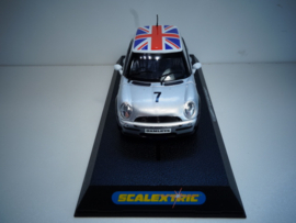 Scalextric Mini Cooper  Zilver  No.7 nr. C2499 in OVP. Nieuw!