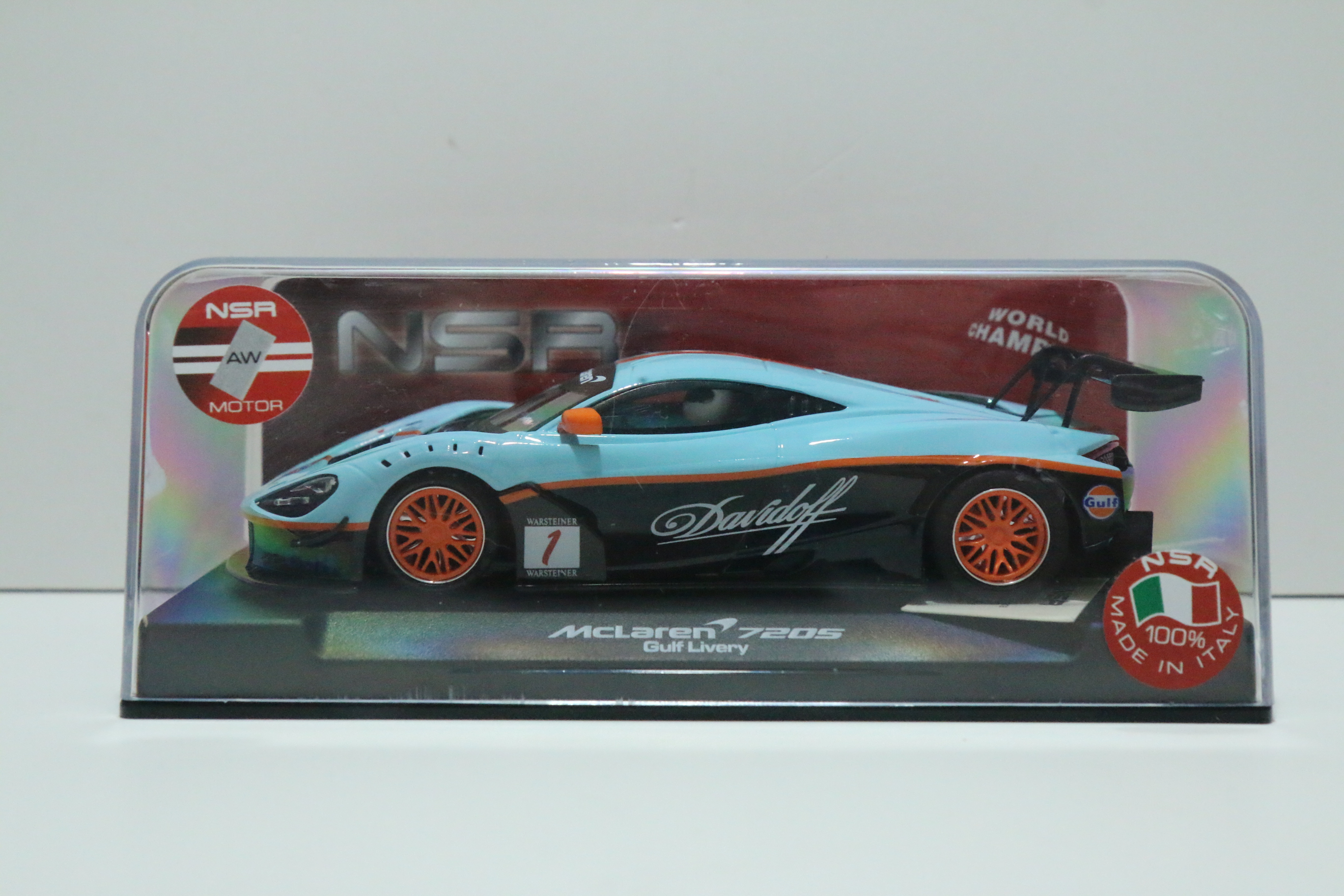 NSR Mclaren 720S GULF F1 GTR No.1 nr. 0355 in OVP!