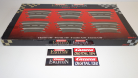 Carrera ExclusiV/Evolution/Digital OVP met 6 x bocht 1/30 nr. 20577 *4
