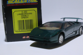 Scalextric Lamborghini Diablo groen nr. C452 in OVP.