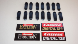 Carrera 15-delige zwarte kunststof baan montage clips nr. 85209