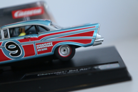 Carrera Evolution Chevrolet Bel Air '57 blauw/rood No.9 nr. 27526 in OVP.