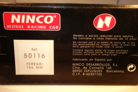 Ninco Ferrari 166 MM.  Donker-rood.    Nr. 50116 in OVP. Nieuw!