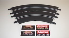 Carrera ExclusiV/ Evolution/ Digital bocht 1/60⁰  nr. 20571.    4*