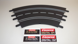 Carrera ExclusiV/ Evolution/ Digital bocht 1/60⁰  nr. 20571.    4*