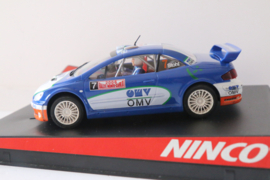Ninco Peugeot 307 WRC OMV blauw No.7 nr. 50412 in OVP.