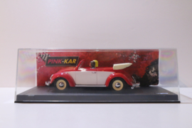 Pink-Kar VW Kever Cabrio Rojo Wit/Rood nr. CV027 in OVP.