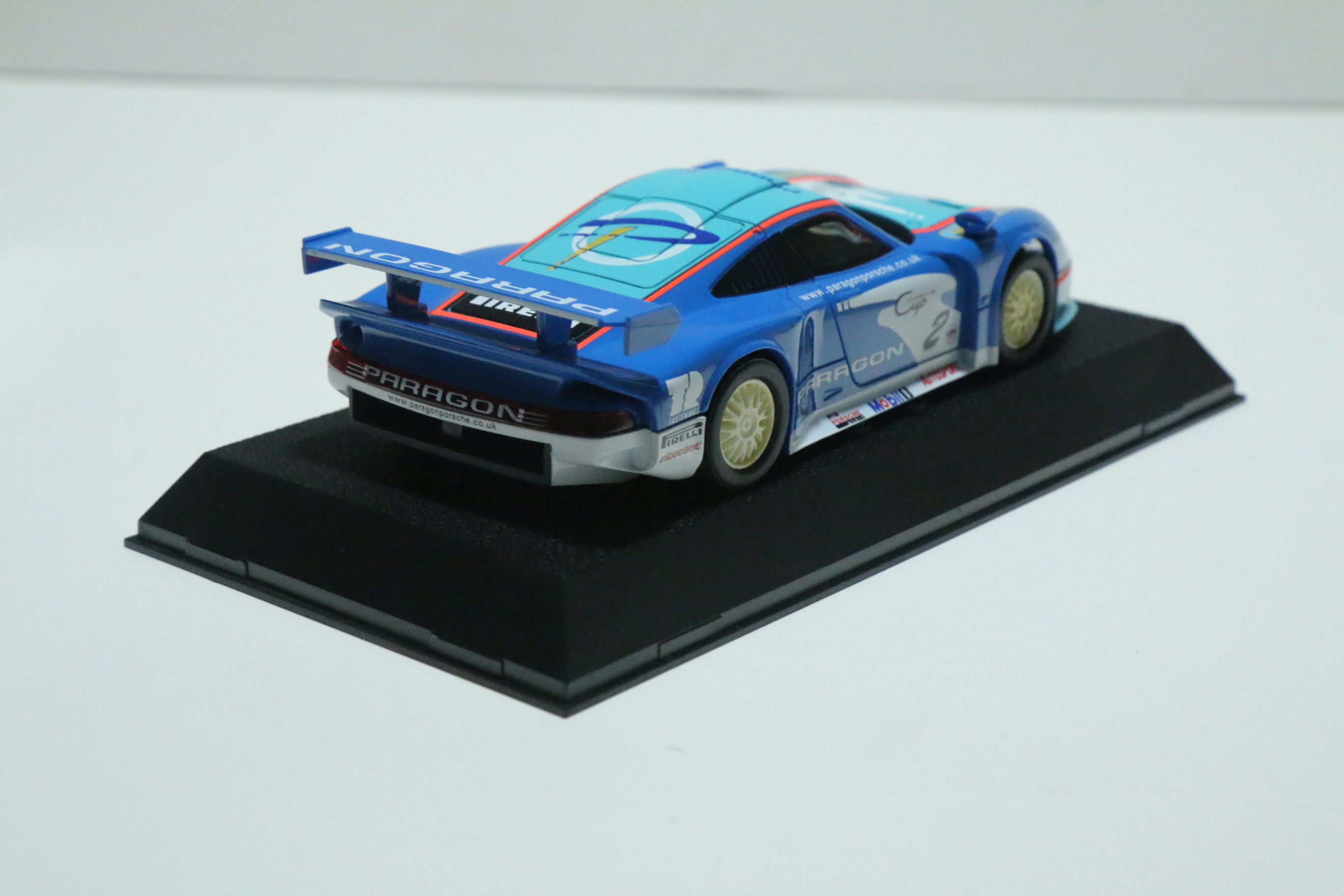 Scalextric Porsche 911 GT1 Paragon blauw No.2 nr. C2229 in OVP!