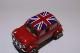 Scalextric Mini Cooper Rood met Union Jack nr. C398 in OVP.