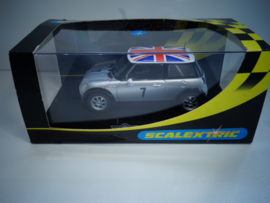 Scalextric Mini Cooper  Zilver  No.7 nr. C2499 in OVP. Nieuw!
