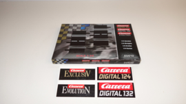 Carrera ExclusiV/ Evolution/ Digital OVP met 2x passtuk 1/4 recht nr. 20612. 3*