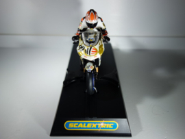 Scalextric MotoGP Aprilla Wit No.99    nr. C6011 in OVP.