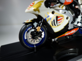 Scalextric MotoGP Aprilla Wit No.99    nr. C6011 in OVP.