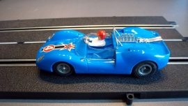 Fleischmann Auto-Rallye. Ford Lotus blauw nr. 3210 Caltex logo