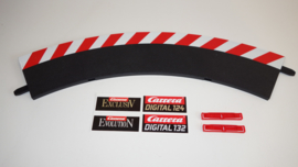 Carrera ExclusiV/Evolution/Digital  buiten-slipstrook rood/wit tbv bocht 1/60⁰ nr. 20561