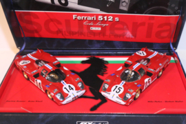 FLY Ferrari 512S 2x Le Mans 1970 Limited Edition #14 en #15  nr. TEAM02 in OVP. SPECIALE AANBIEDING !