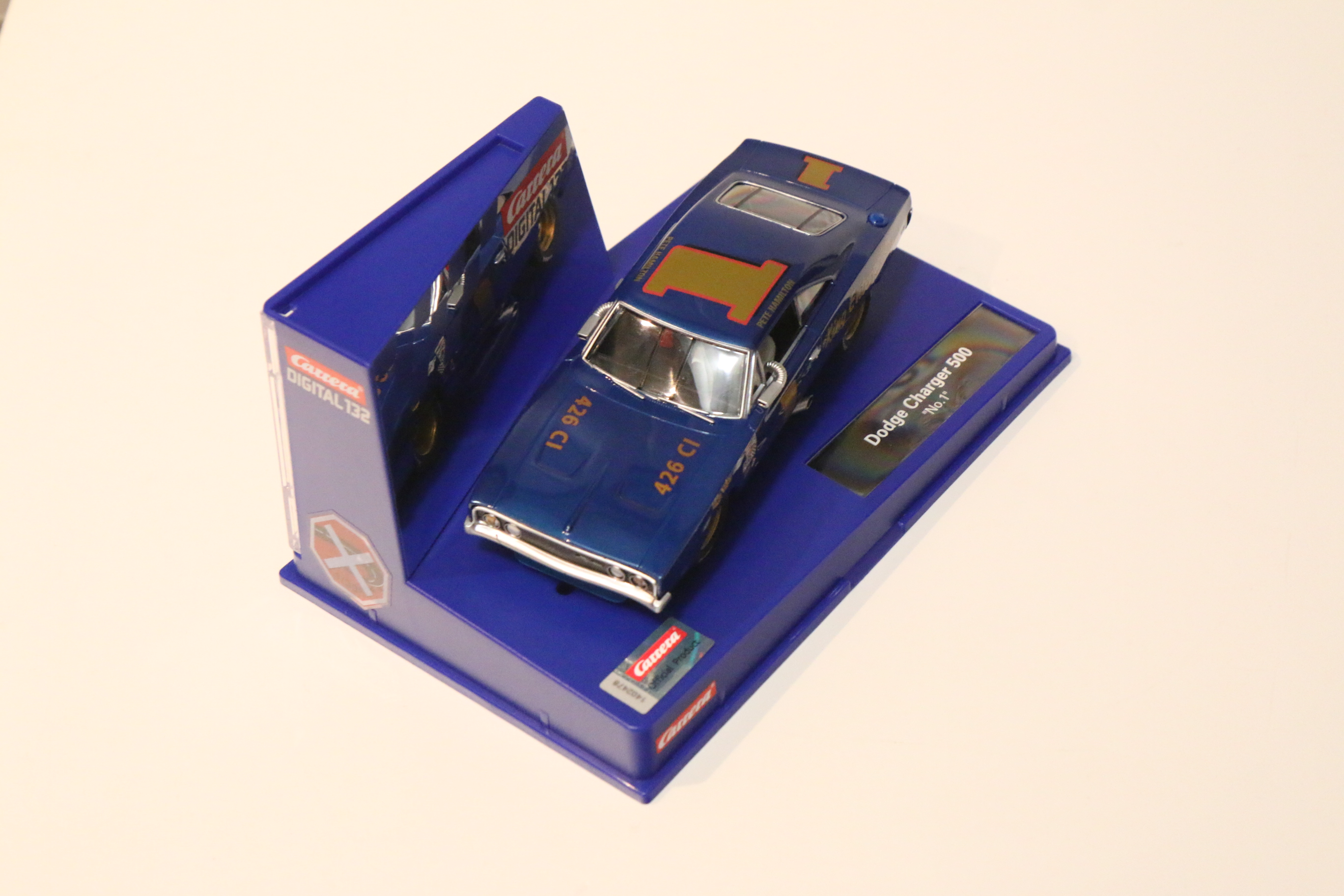 Carrera Digital 132 Dodge Charger 500 blauw/goud No.1 nr. 30982 in OVP!