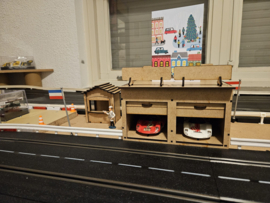 Bouwpakket Garagebox met 4 kanteldeuren  nr. 2200102.