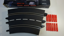 Carrera Excl./Evo./Digi  set 6 x bocht 2/30  *3.   Nr. 20572. in OVP