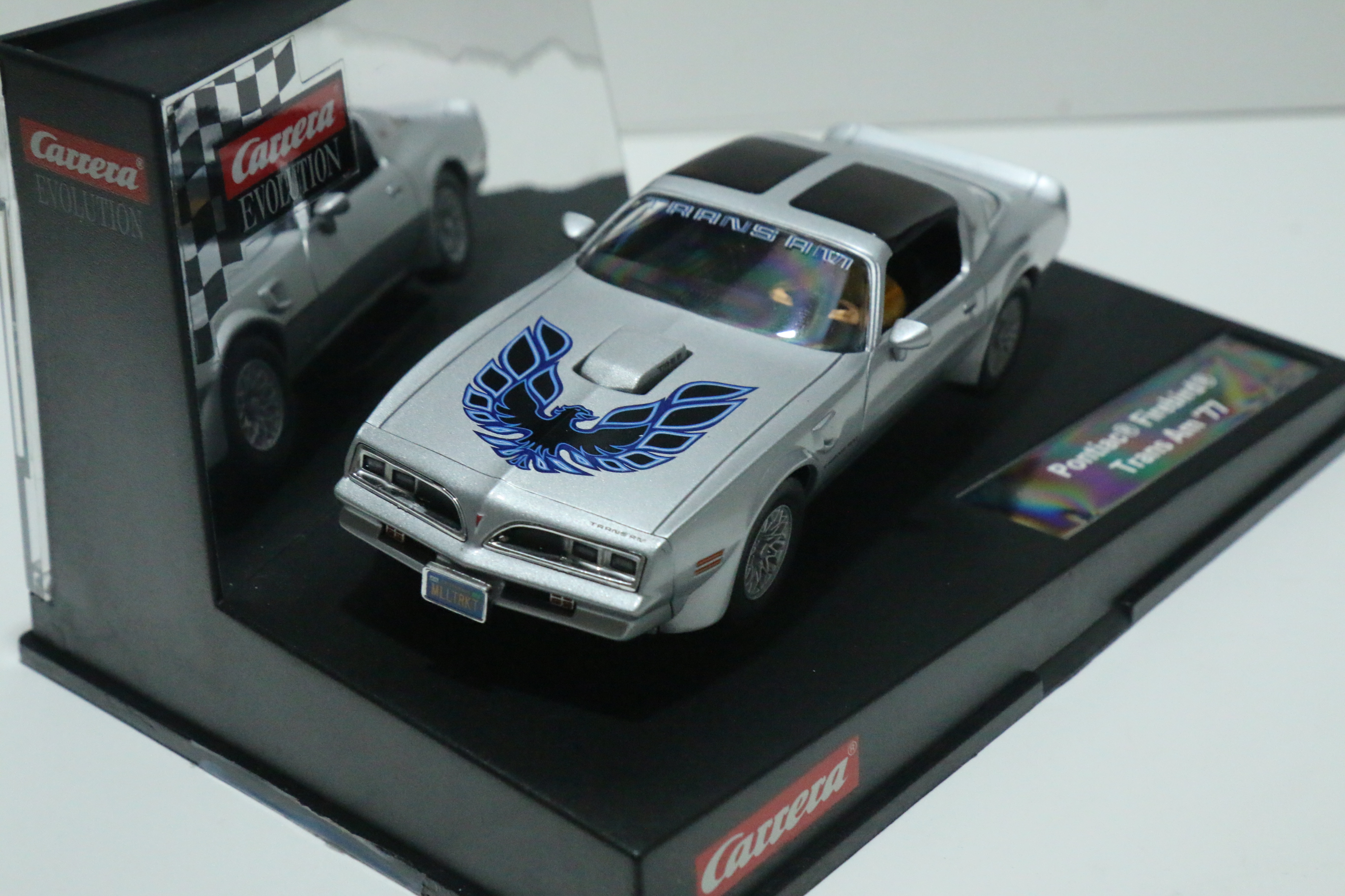 Carrera Evolution Pontiac Firebird Trans-AM zilver nr. 27299 in OVP!