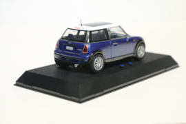 Scalextric Mini Cooper Blauw/Wit nr. C2539a in OVP.