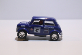 Scalextric Mini Cooper Motaworld blauw No.47 nr. C393 in OVP.