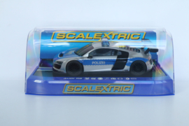Scalextric Audi R8 Polizei met zwaailichten en sirene nr. C3374 in OVP.