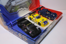 FLY 24h Le Mans 3x Test auto set Lister Storm/Porsche/Marcos nr. LM01 in OVP. SPECIALE AANBIEDING !