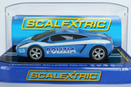 Scalextric Lamborgini Gallardo 'Polizia' met zwaailampen nr. C2876 in OVP.