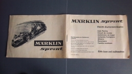 Märklin Sprint.  Zwart/wit handleiding uit startset 1970