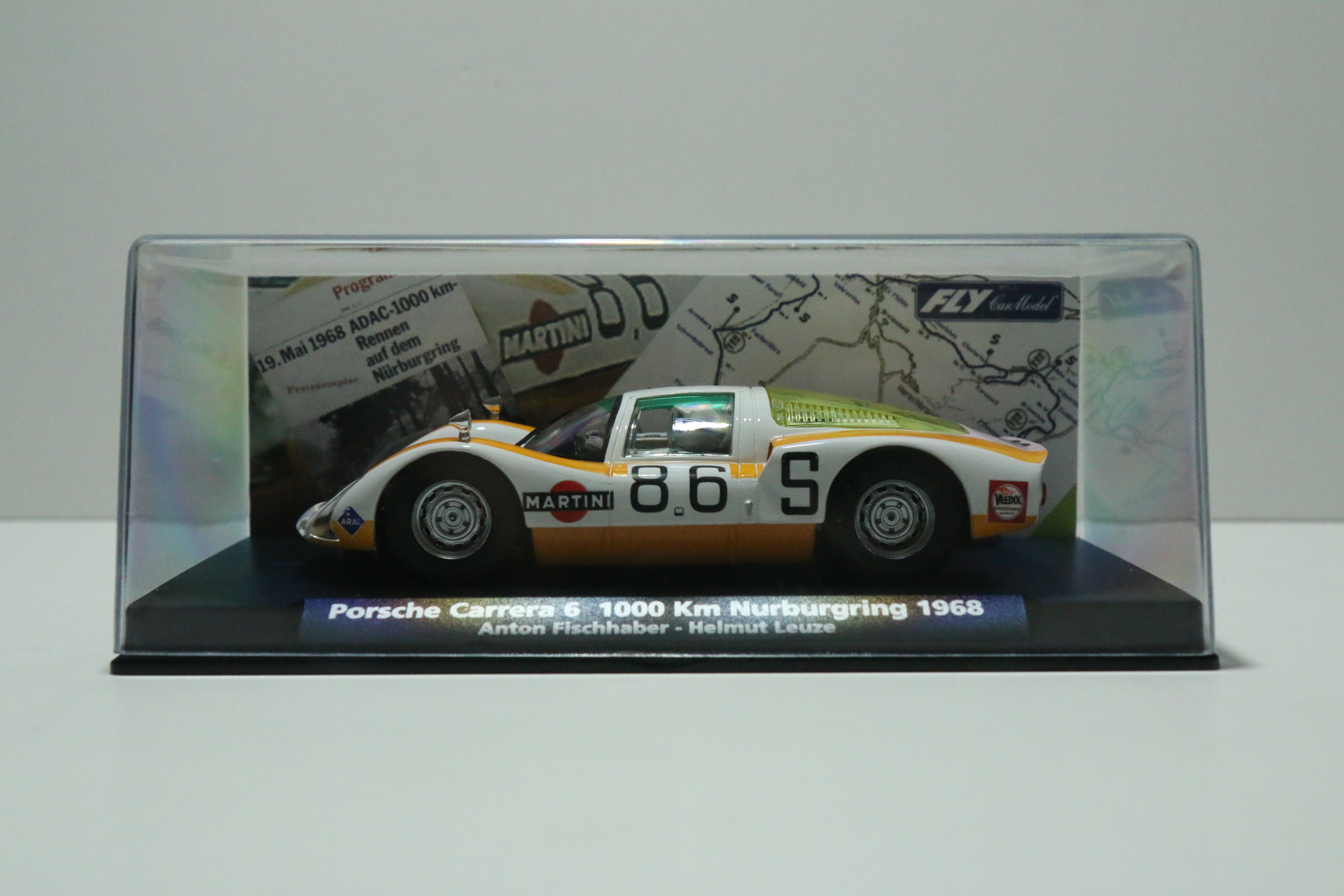 FLY Porsche Carrera 6 1000km Nurburgring 1968 No.86 nr. 88255 in OVP.
