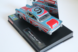 Carrera Evolution Chevrolet Bel Air '57 blauw/rood No.9 nr. 27526 in OVP.