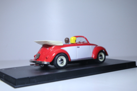 Pink-Kar VW Kever Cabrio Rojo Wit/Rood nr. CV027 in OVP.