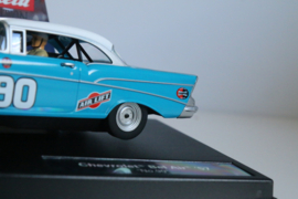 Carrera Evolution Chevrolet Bel Air '57 blauw/wit No.90 nr. 27555 in OVP.