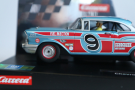 Carrera Evolution Chevrolet Bel Air '57 blauw/rood No.9 nr. 27526 in OVP.