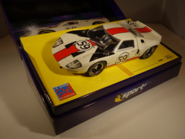 Scalextric Ford GT 40  wit nr. 59 .  Le Mans 1966   C2578A   Nieuw in OVP.