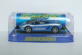 Scalextric Lamborgini Gallardo 'Polizia' met zwaailampen nr. C2876 in OVP.