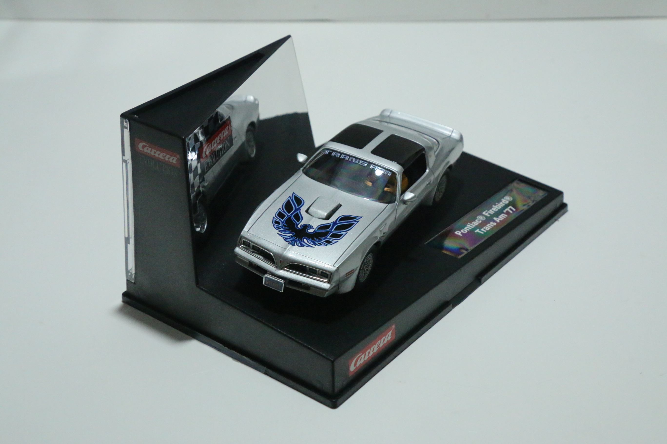 Carrera Evolution Pontiac Firebird Trans-AM zilver nr. 27299 in OVP!