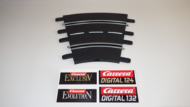 Carrera ExclusiV/Evolution/Digital   bocht 1/30⁰  nr. 20577.   4*